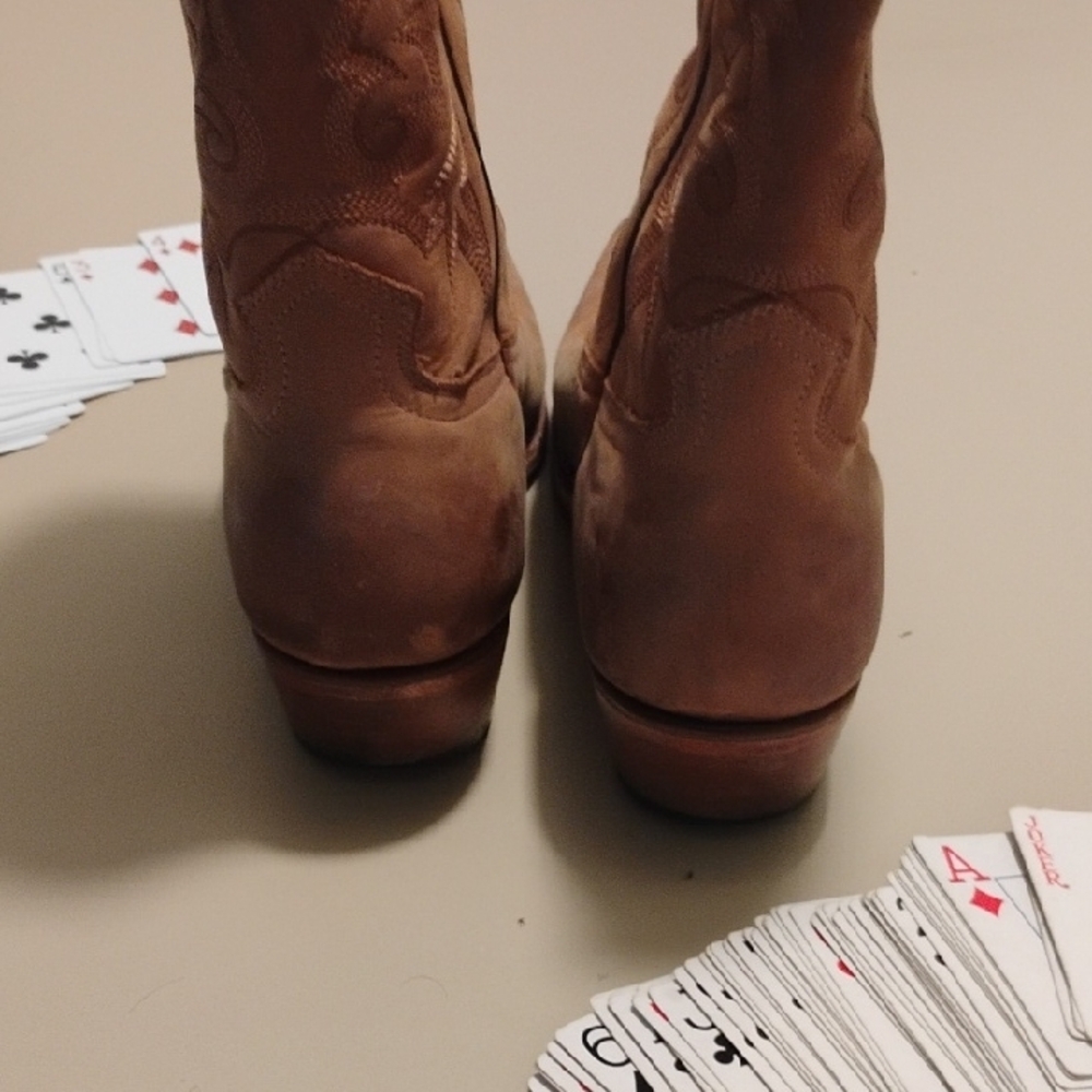 Moonshine Spirit Crazy Horse Leather Tan Cowboy Boots Mens 8.5 Brad Paisley - Picture 6 of 7